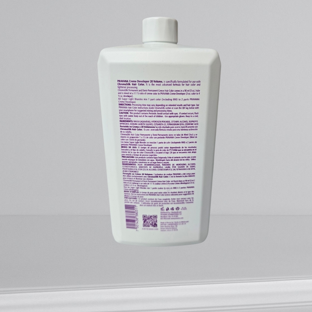 PRAVANA Professional Creme Developer 20 Vol/6 % 1000 ml/1L/33.8 Fl. Oz - Picture 11 of 15